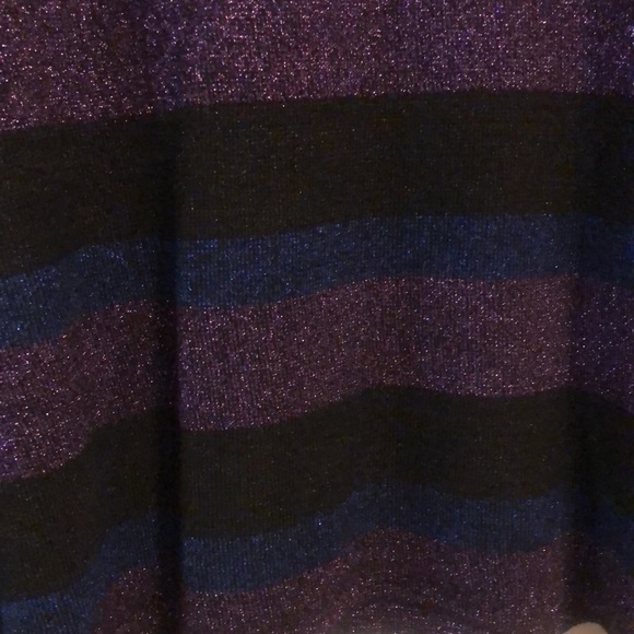 Nine West stripe metallic Top XXL - Picture 6 of 9